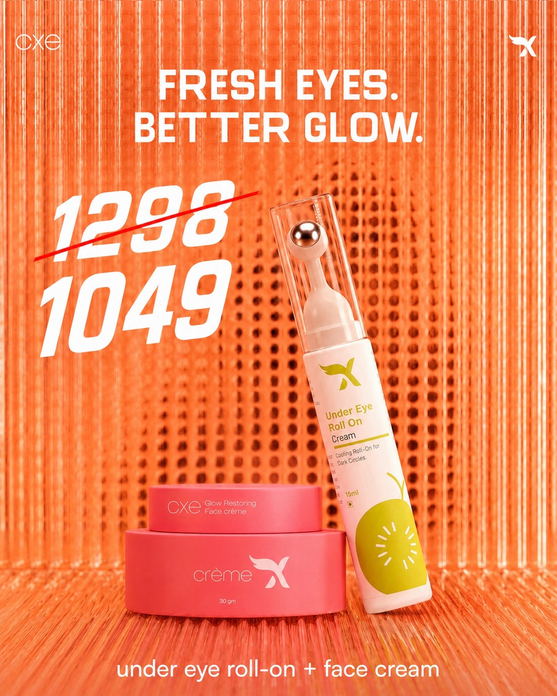 Face Cream & Under Eye Roll on Serum - Combo Offer