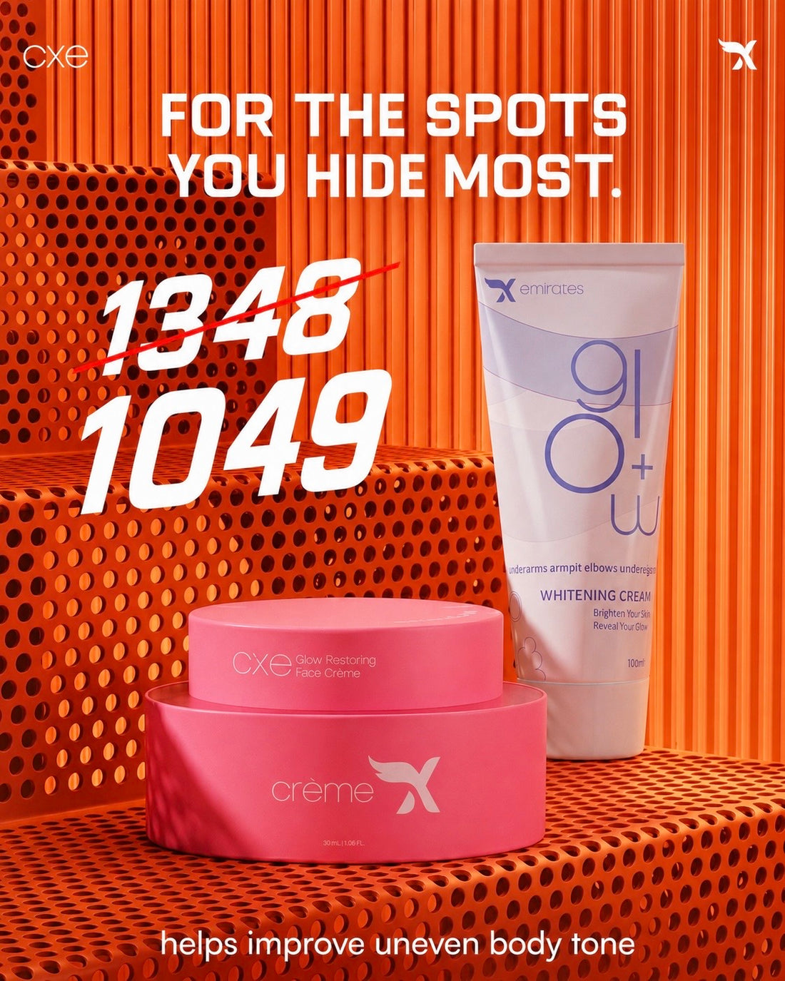 Face Cream & Glow+(Underarms ,armpit, elbows ,underlegs) - Combo Offer