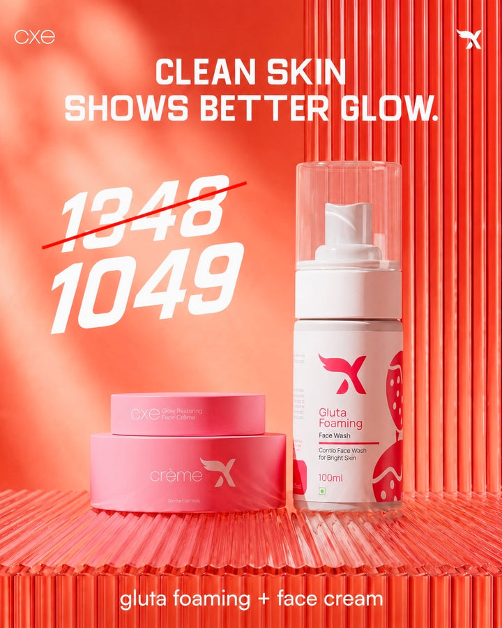 Face Cream & Gluta Foaming face wash - Combo Offer
