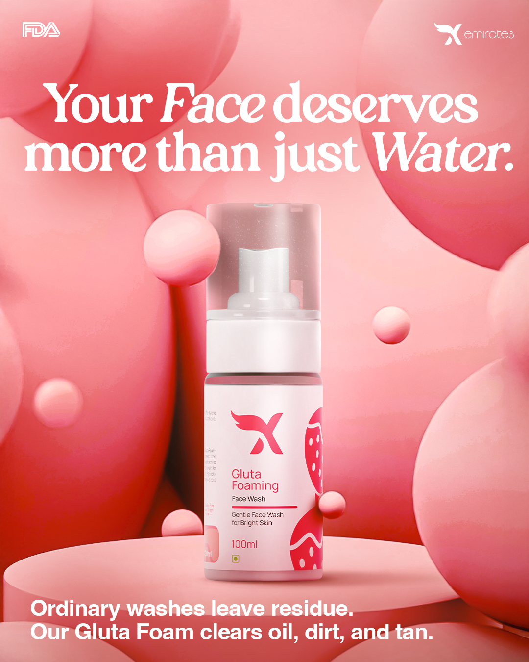 Gluta Foaming face wash (100ml)