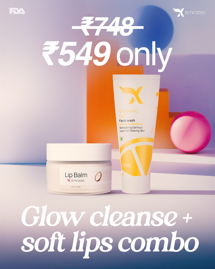 Lipbalm sheabutter & Vitamin C Gel Face Wash - Combo Offer