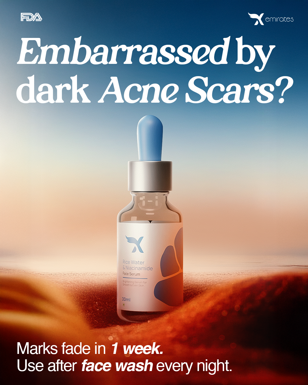 Rice water & niacinamide serum (30ml)